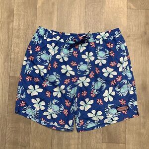 Mens‎ Vineyard Vines Floral Crab Chappy Swim Surf Beach Linen Shorts